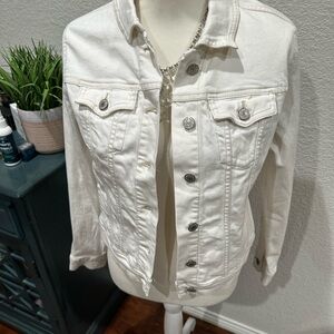 Old Navy Cream Denim Jacket size M